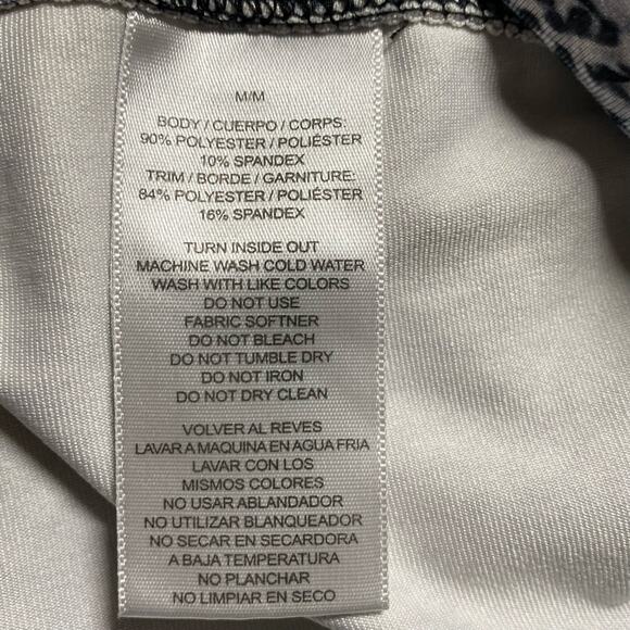 5/$25 X by Gottex Mesh Panel Patterned Pocket Workout Athletic Leggings M Medium - Picture 9 of 9